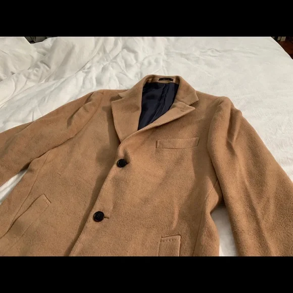Suitsupply Mid Brown Overcoat (44)- Pure Camel